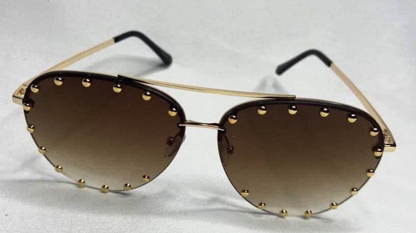 Such A Stud Brown Aviator Sunglasses – Boutique Shel